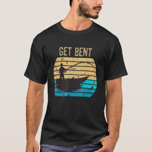 Camiseta Doblarse Hombres Pesca Divertido Bromista de Pesca