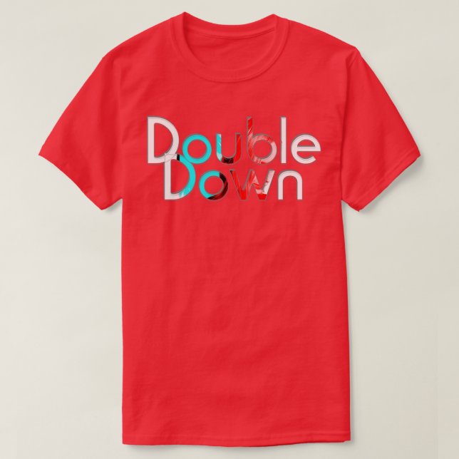 Camiseta Doble abajo (Diseño del anverso)
