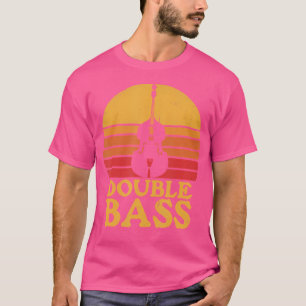 Camiseta Doble Bass Player Retro Funny Urecght Instrumento