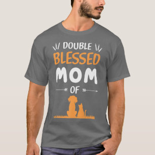 Camiseta Doble bendición mamá solo una madre que ama a su g