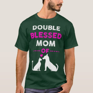 Camiseta Doble bendición mamá solo una madre que ama a su g