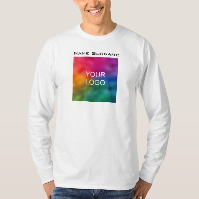 Camiseta Doble cara Añadir el logotipo de negocios masculin (Anverso)