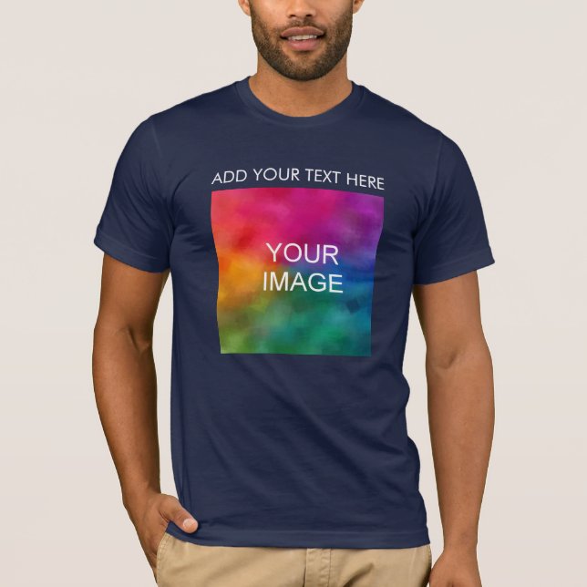 Camiseta Doble cara Añadir la imagen de texto del logotipo  (Anverso)