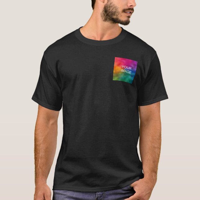 Camiseta Doble cara Añadir plantilla de imagen de color neg (Anverso)