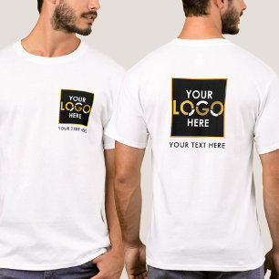 Camiseta Doble cara de negocio Tu logotipo y promoción de t