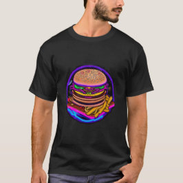 Camiseta Doble cheeseburger de neón