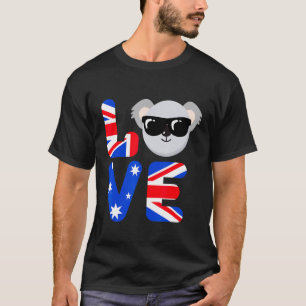 Camiseta Doble ciudadanía Australia Koala Ciudadano America