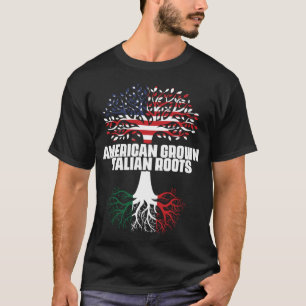 Camiseta Doble ciudadanía Estados Unidos Bandera de Italia 