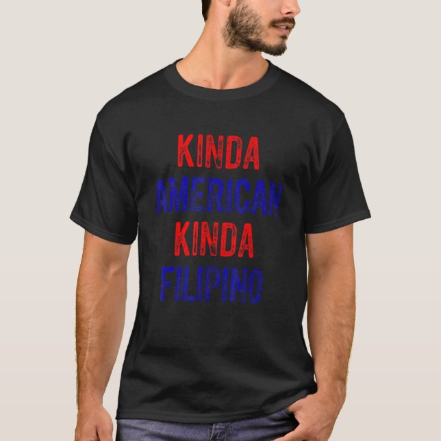 Camiseta Doble ciudadanía filipino-estadounidense orgullo_2 (Anverso)