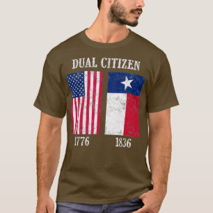 Camiseta Doble ciudadano de EE.UU. y orgullo del estado de 