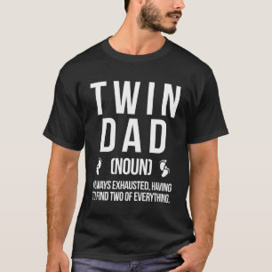 Camiseta Doble definición de papá de gemelos gemelos