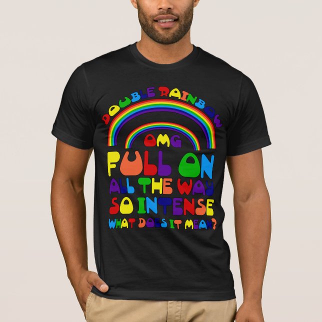 Camiseta doble del arco iris (Anverso)