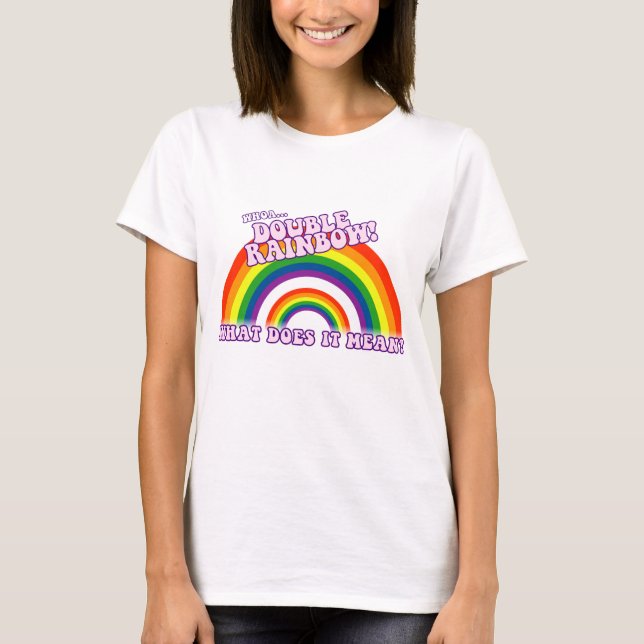 Camiseta doble del arco iris (Anverso)