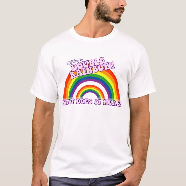 Camiseta doble del arco iris (Anverso)