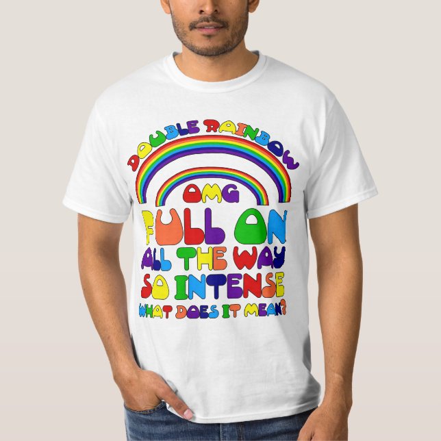 Camiseta doble del arco iris (Anverso)