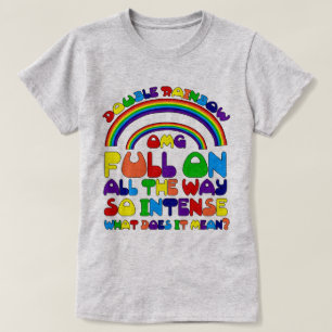 Camiseta doble del arco iris