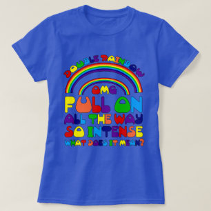 Camiseta doble del arco iris