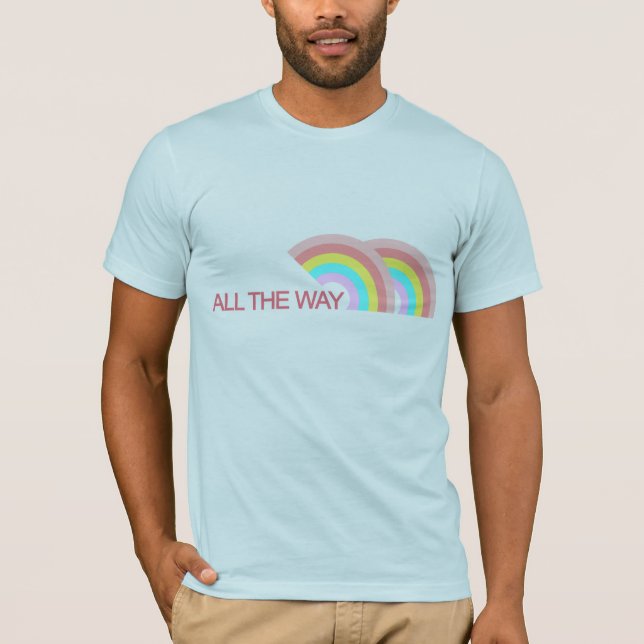 Camiseta doble del arco iris hasta el final (Anverso)