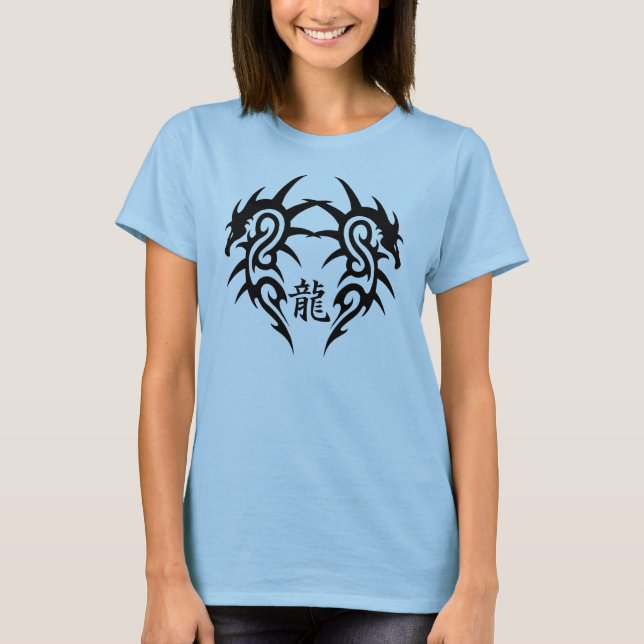Camiseta doble del dragón (tatuaje) (Anverso)