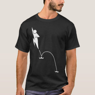 Camiseta doble del salto - negro