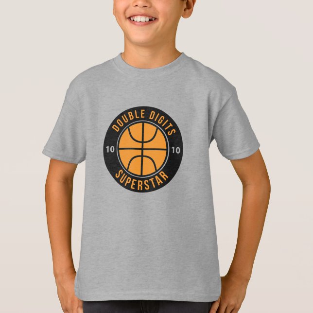 Camiseta Doble dígito de baloncesto Superstar 10 cumpleaños (Anverso)
