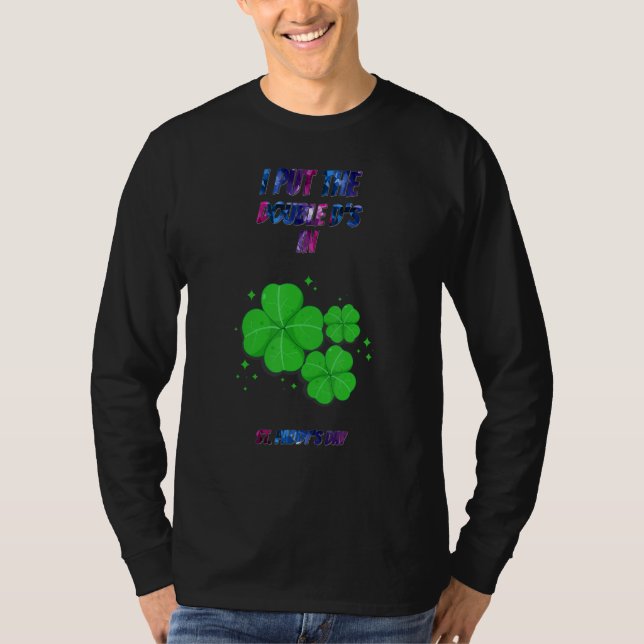 Camiseta Doble D's en la fiesta graciosa de St Paddy (Anverso)