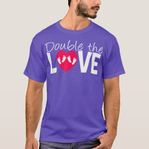 Camiseta Doble El Amor Gracioso Embarazo El día de San Vale