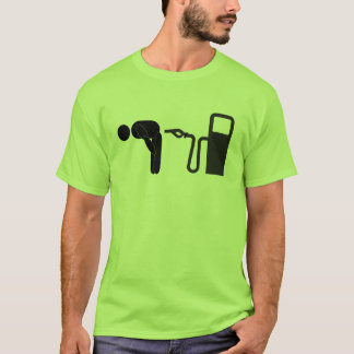 Camiseta ¡Doble encima y tómelo encima del tubo de escape!