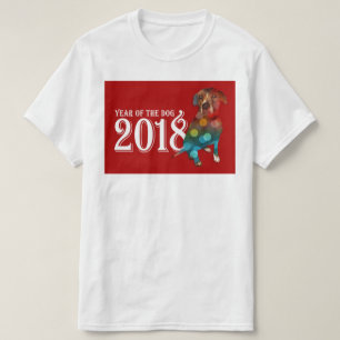 Camiseta Doble exposición de Año del Perro 2018