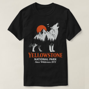 Camiseta Doble Exposición Montañas de Lobos de Yel