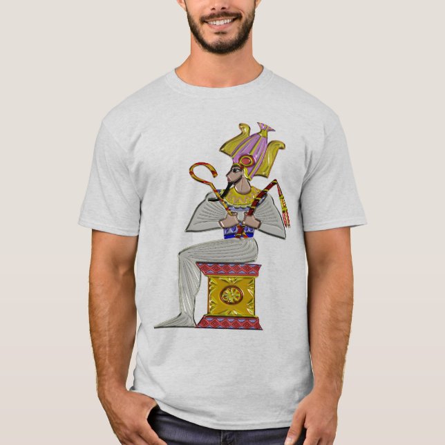 Camiseta Doble gráfico de folk egipcio Osiris (Anverso)