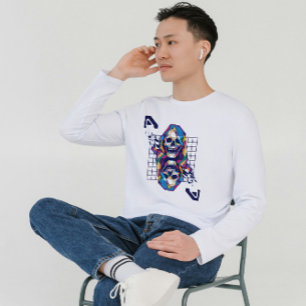 Camiseta Doble grim Pop Art Skull