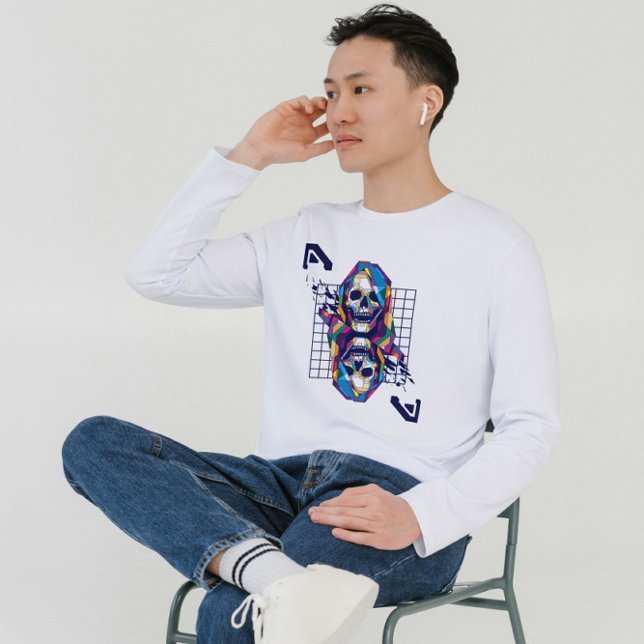 Camiseta Doble grim Pop Art Skull (Subido por el creador)