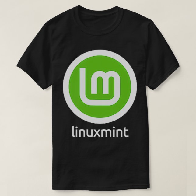 Camiseta DOBLE LADO Linux Mint Cómodo Computable Familiar (Diseño del anverso)
