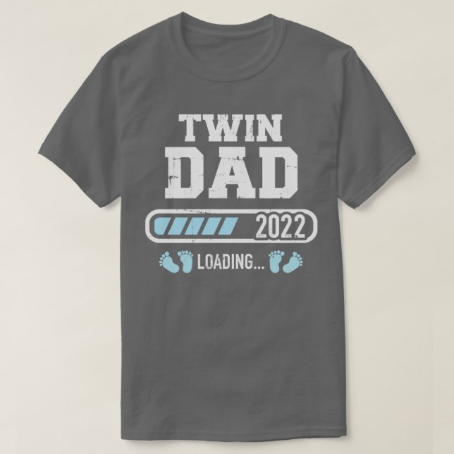 Camiseta Doble papá 2022 cargando para invitación de embara (Diseño del anverso)