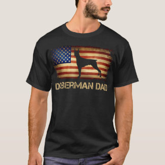 Camiseta Doble Papá Vintage Bandera Americana Patriótica
