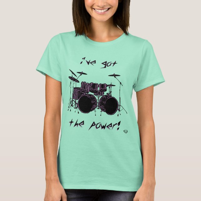 Camiseta ¡Doble Poder De Bass Drum! (Anverso)