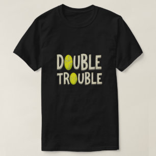 Camiseta Doble problema: divertidas pistas de tenis