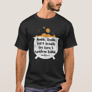 Camiseta Doble toil y problemas de caldero para Halloween