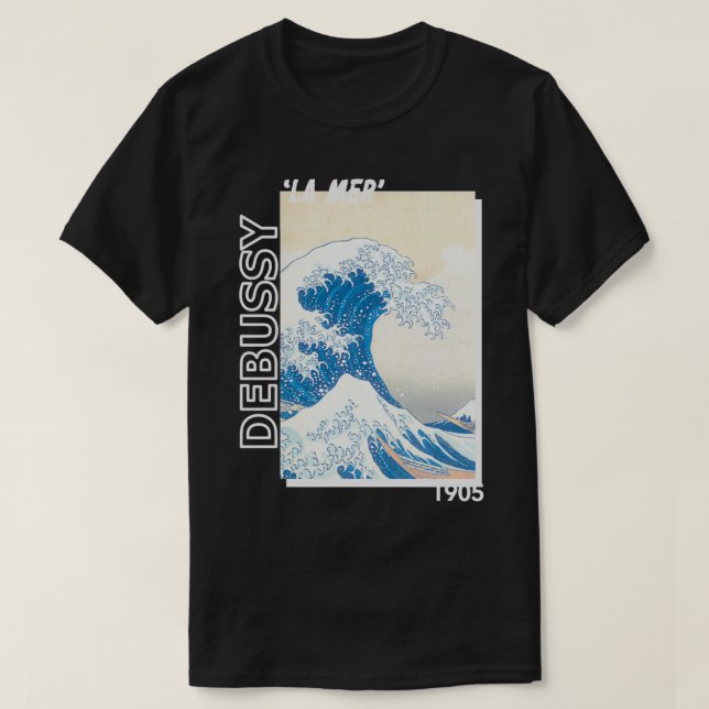 Camiseta doble violín debussy la mer 1905 (Diseño del anverso)