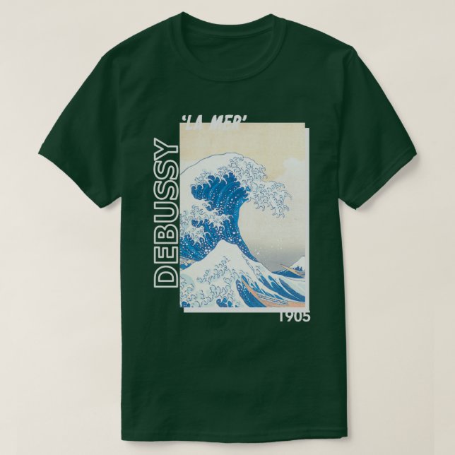 Camiseta doble violín debussy la mer 1905  (Diseño del anverso)