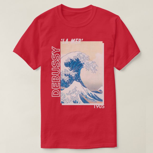 Camiseta doble violín debussy la mer 1905  (Diseño del anverso)