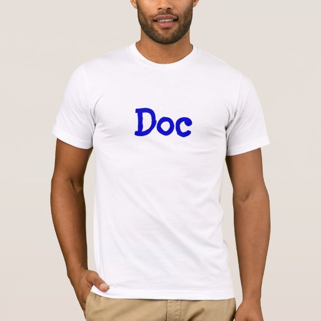 Camiseta "Doc" (Blanco) (Anverso)