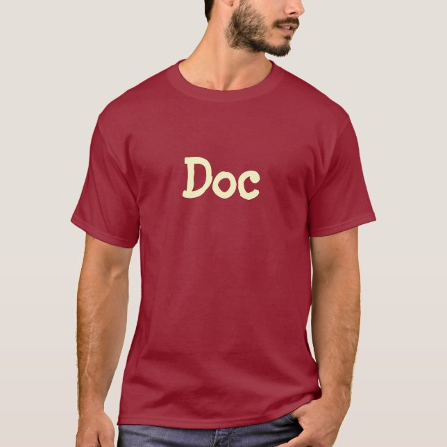 Camiseta "Doc" T-Shirt (Maroon) (Anverso)