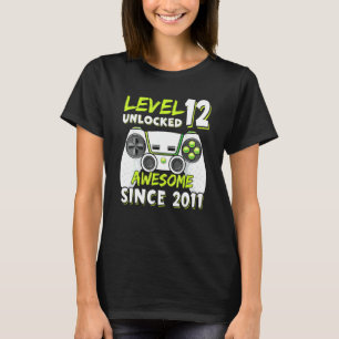 Camiseta Doce años de BDay Boy Gamer 12 años de edad