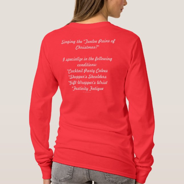 Camiseta Doce dolores de Navidades (Reverso)