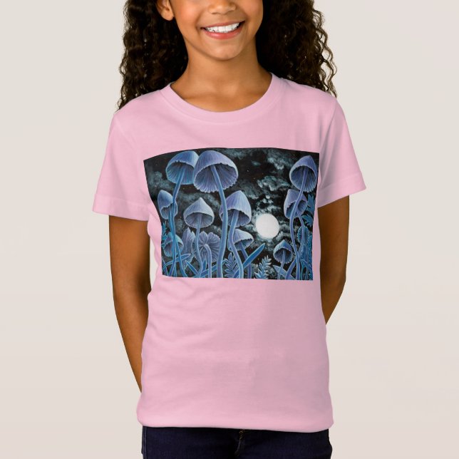 Camiseta Doce hongos mágicos en luna llena (Anverso)