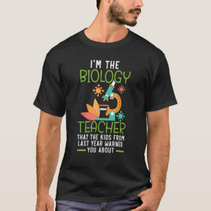 Camiseta Docente de Biología Biología Estudiante de Ciencia