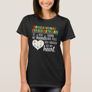 Camiseta Docente de Cuto de Corazón de Diagnóstico Educativ