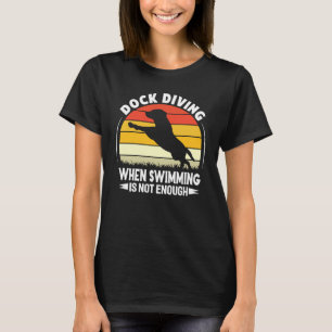 Camiseta Dock Diving Dog Buceo Jumping Entrenador de amor